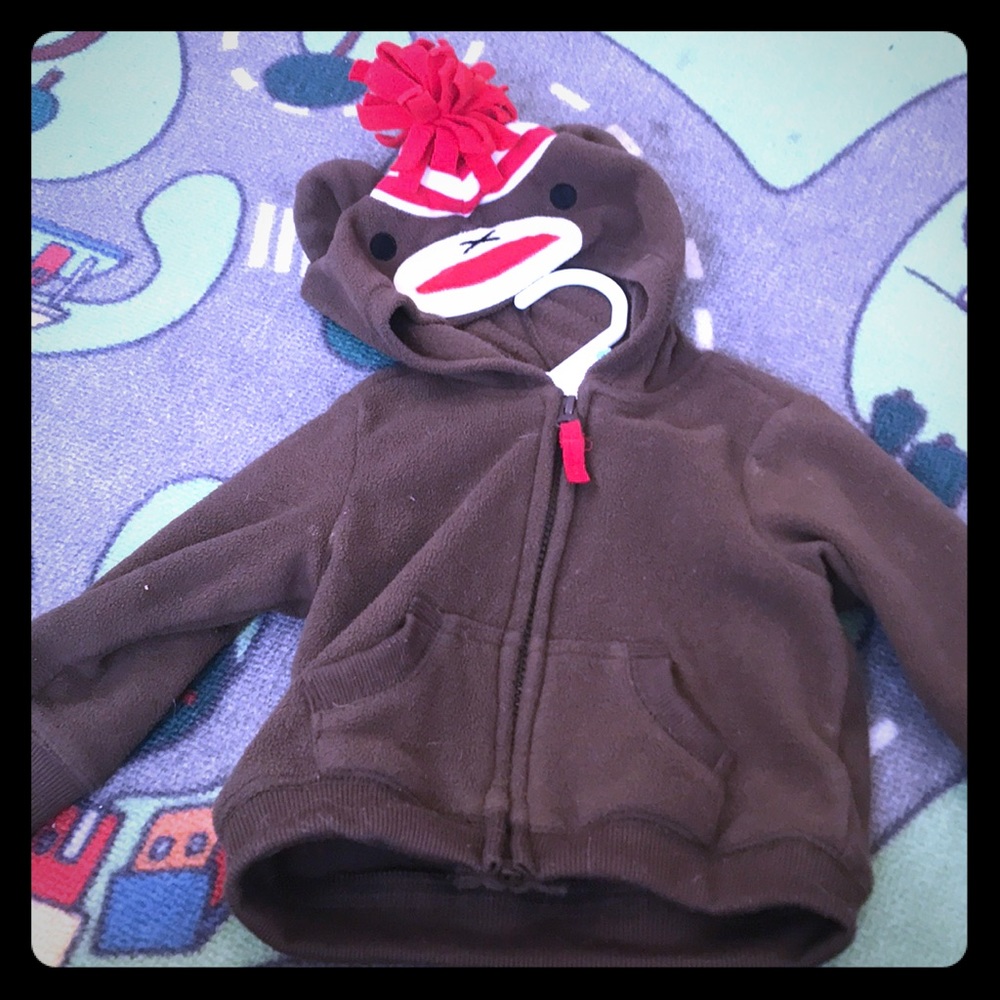 Sock monkey hoodie